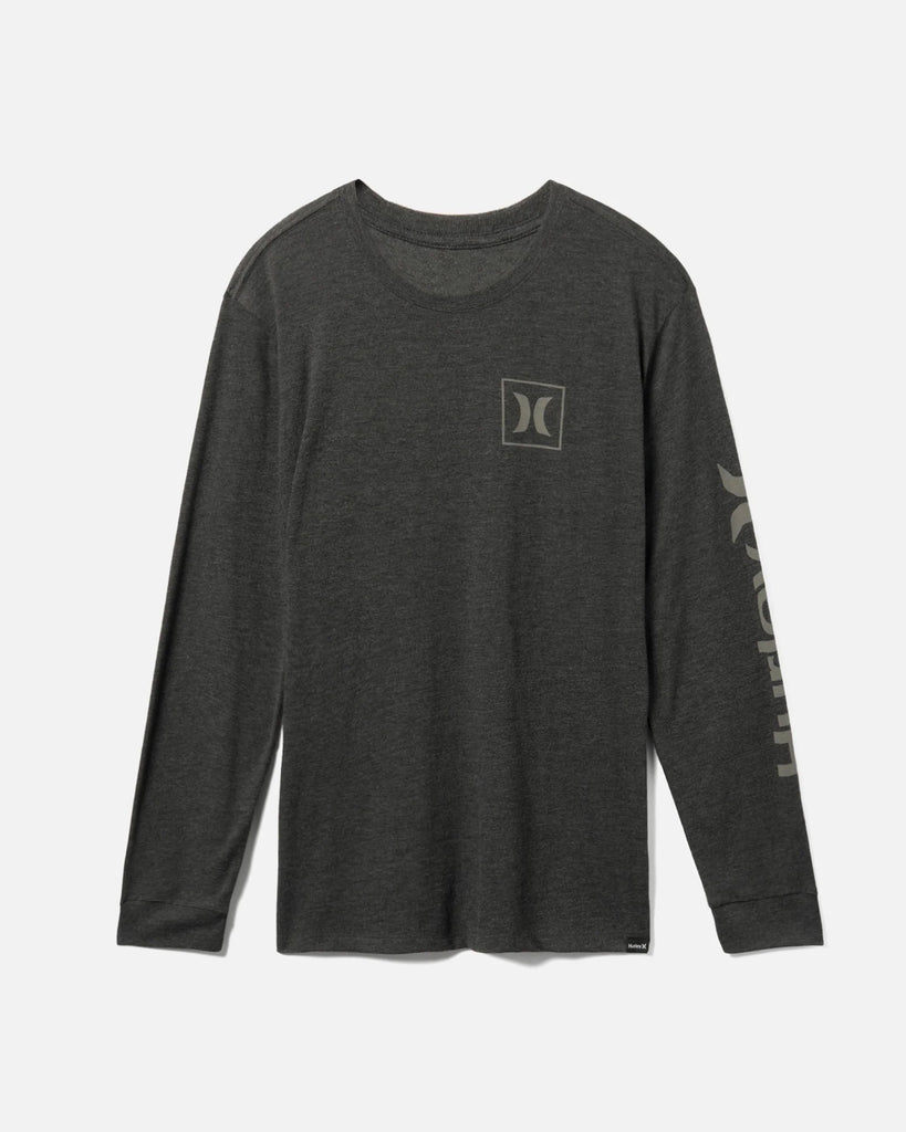 Hurley surf brand short sleeve t shirt mens small, black , gray print