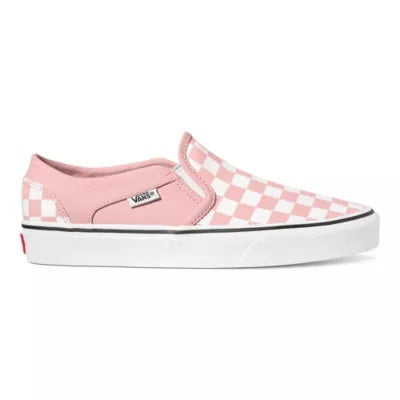 Bright pink checkered discount vans