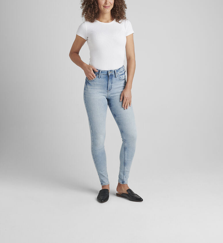 Koral Women's Flare Capri Cropped Fit Slim Denim Blue Jeans Size