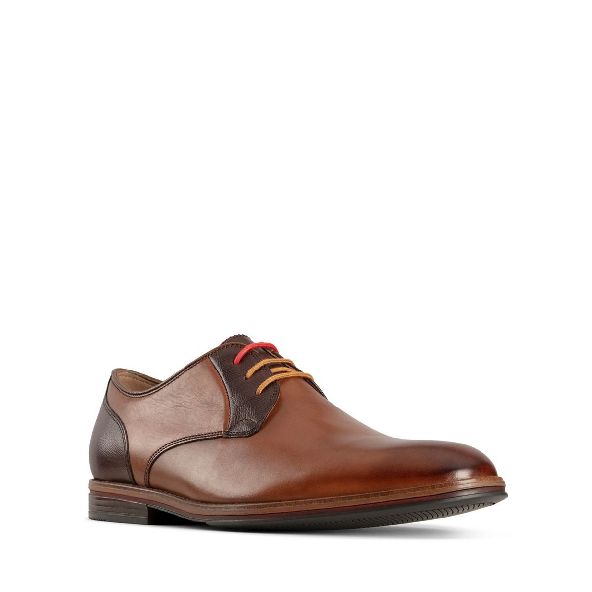 NEW CLARKS men\'s citi stride shoes in tan leather Men main image 4