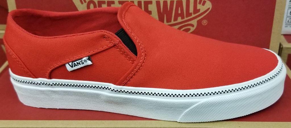 Red asher vans hot sale